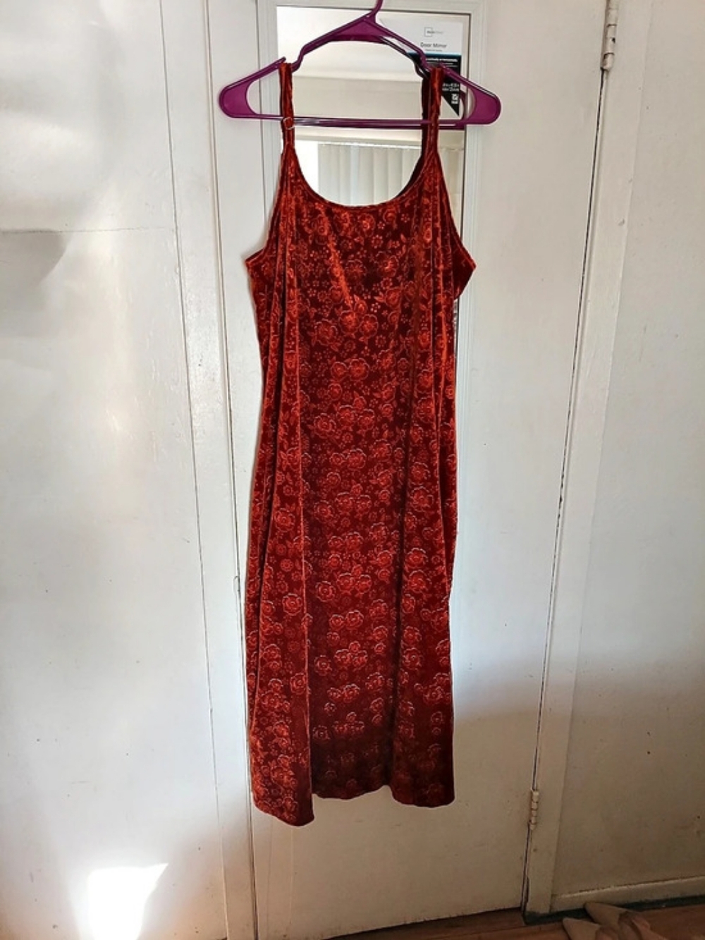 SHEIN Floral Velvet Maxi Dress 3XL Like New